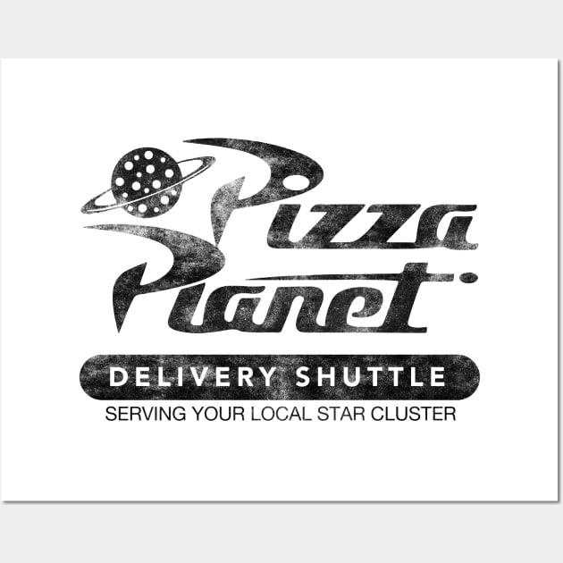 Pizza Planet Vintage Wall Art by mech4zone